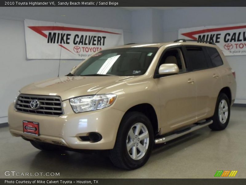 Sandy Beach Metallic / Sand Beige 2010 Toyota Highlander V6