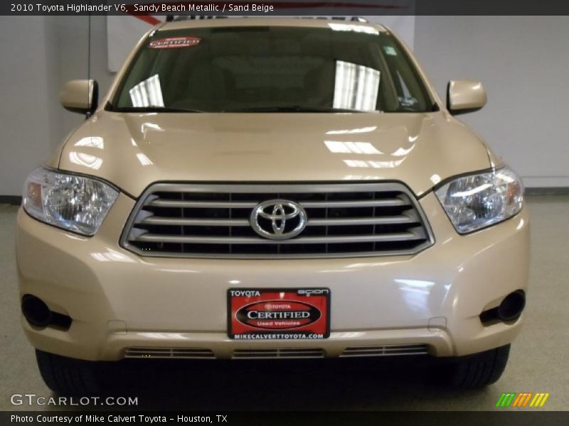 Sandy Beach Metallic / Sand Beige 2010 Toyota Highlander V6