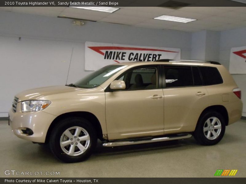Sandy Beach Metallic / Sand Beige 2010 Toyota Highlander V6