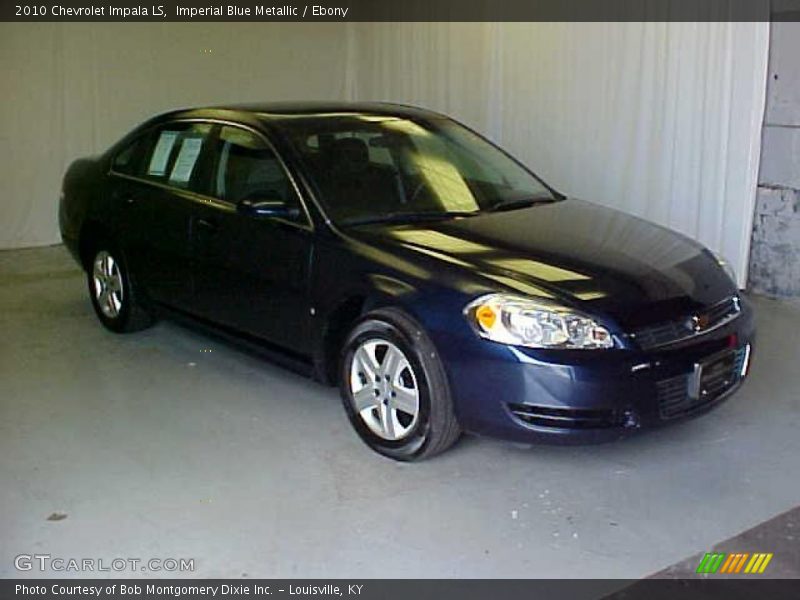 Imperial Blue Metallic / Ebony 2010 Chevrolet Impala LS