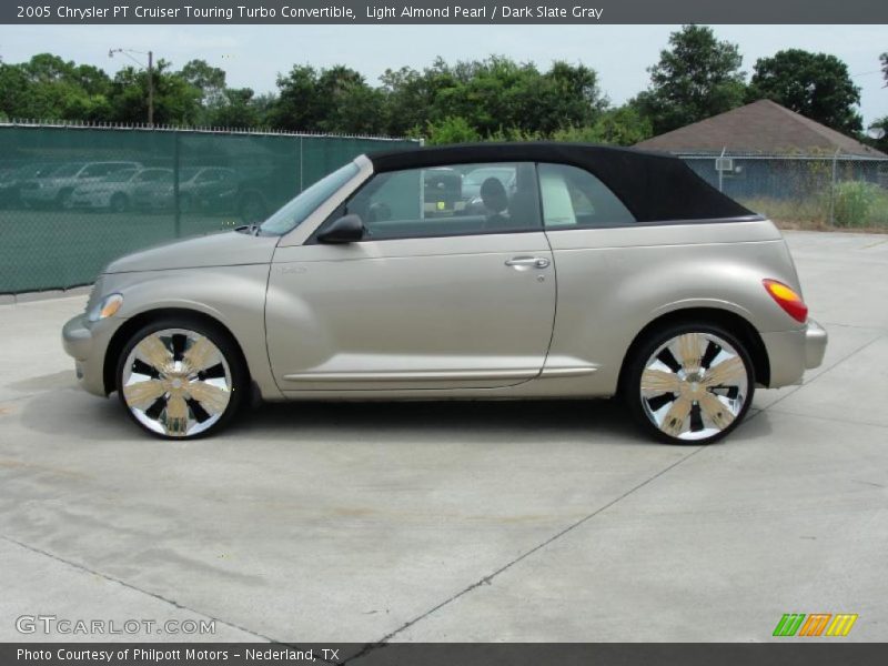 Light Almond Pearl / Dark Slate Gray 2005 Chrysler PT Cruiser Touring Turbo Convertible