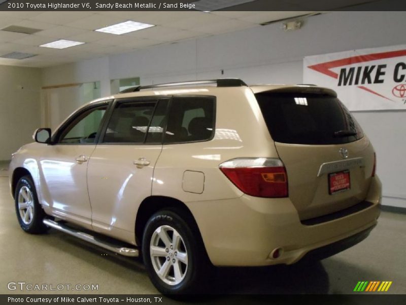 Sandy Beach Metallic / Sand Beige 2010 Toyota Highlander V6