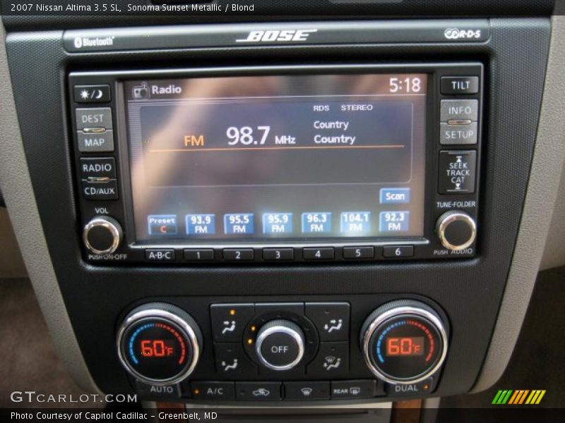 Sonoma Sunset Metallic / Blond 2007 Nissan Altima 3.5 SL