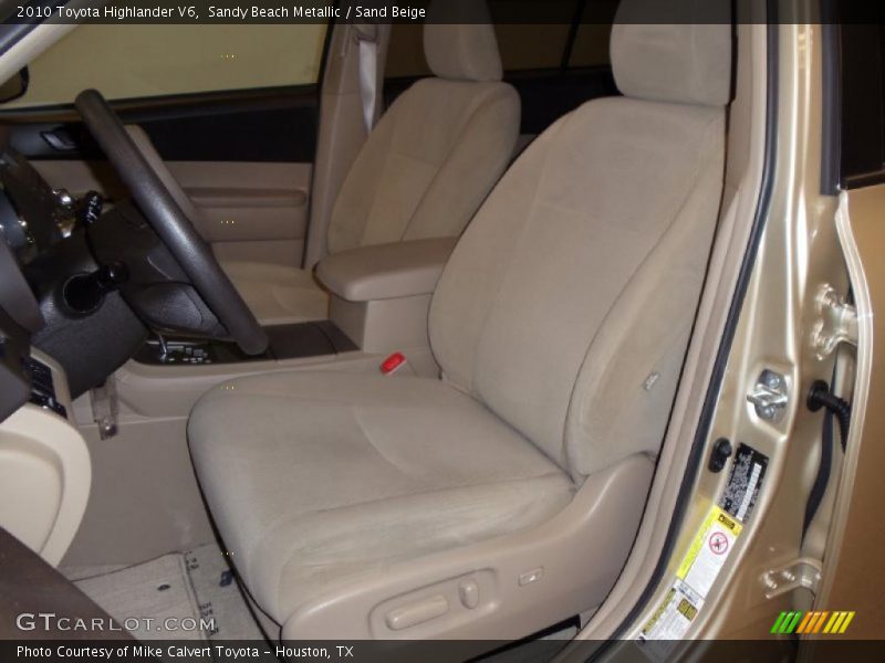 Sandy Beach Metallic / Sand Beige 2010 Toyota Highlander V6