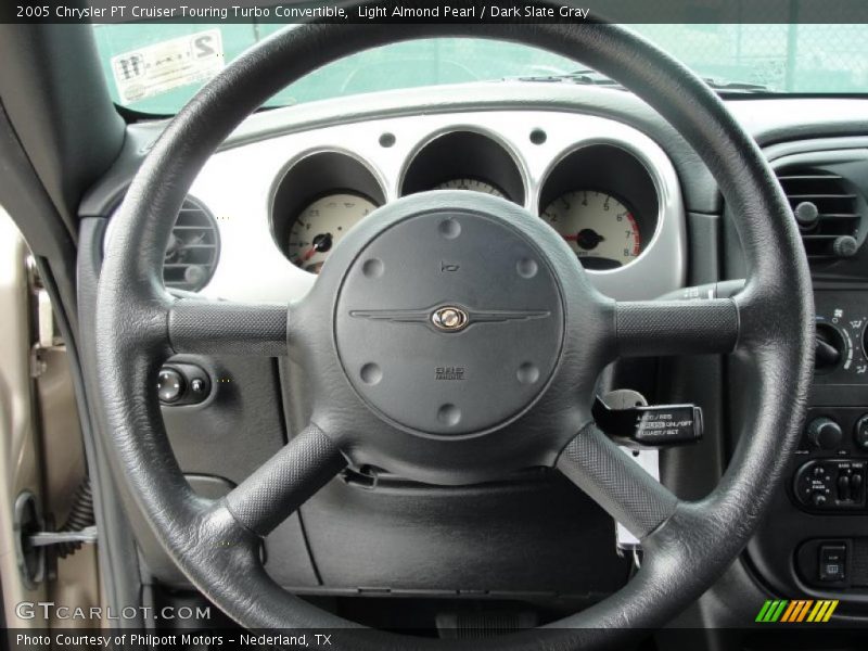 Light Almond Pearl / Dark Slate Gray 2005 Chrysler PT Cruiser Touring Turbo Convertible