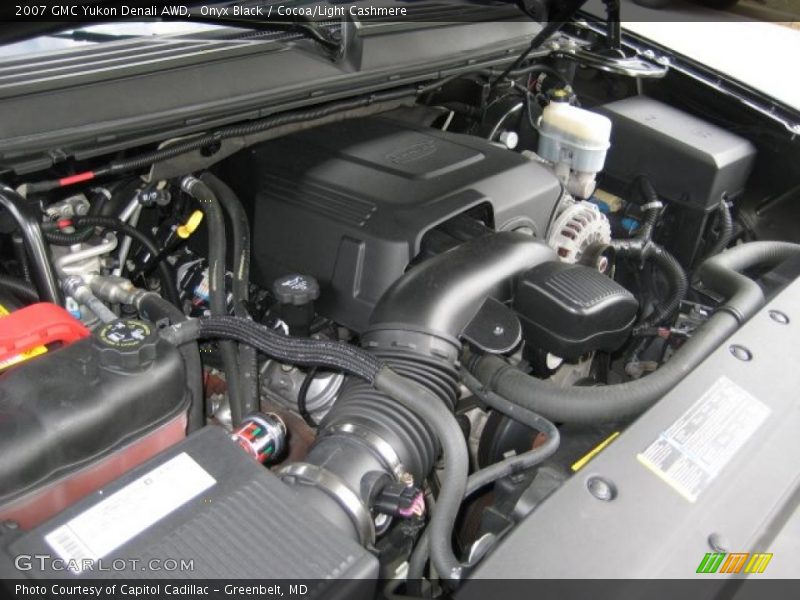 Onyx Black / Cocoa/Light Cashmere 2007 GMC Yukon Denali AWD