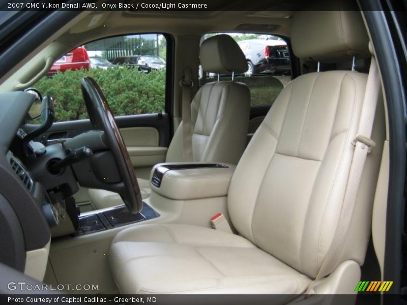 Onyx Black / Cocoa/Light Cashmere 2007 GMC Yukon Denali AWD