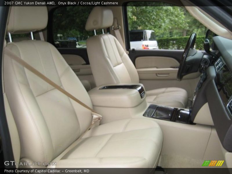 Onyx Black / Cocoa/Light Cashmere 2007 GMC Yukon Denali AWD