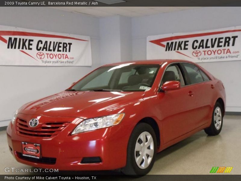 Barcelona Red Metallic / Ash 2009 Toyota Camry LE