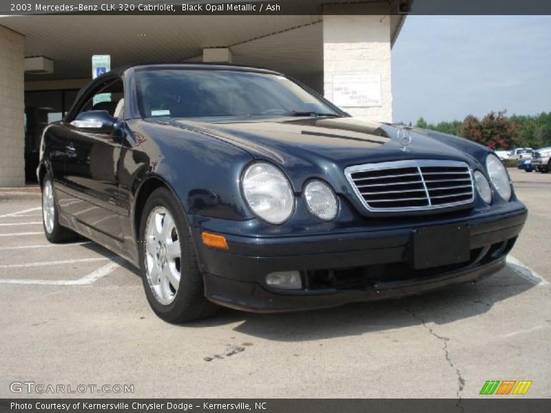 Black Opal Metallic / Ash 2003 Mercedes-Benz CLK 320 Cabriolet