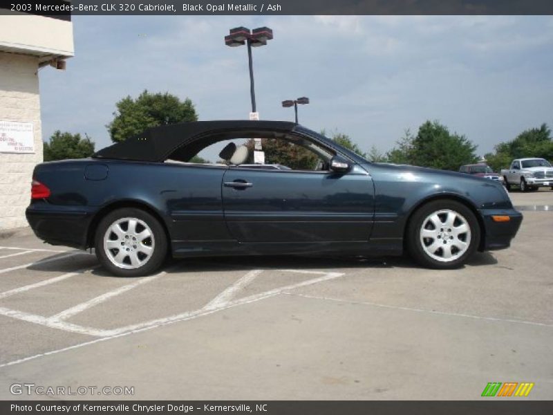 Black Opal Metallic / Ash 2003 Mercedes-Benz CLK 320 Cabriolet
