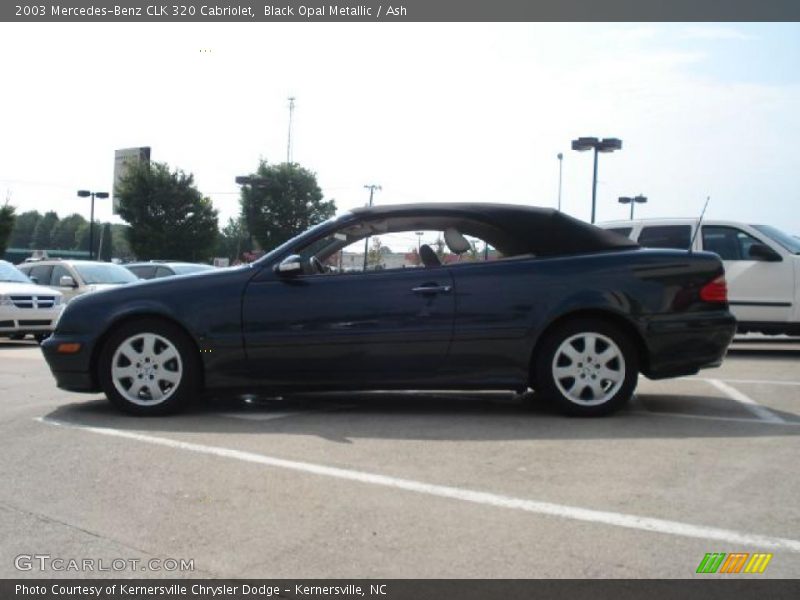 Black Opal Metallic / Ash 2003 Mercedes-Benz CLK 320 Cabriolet