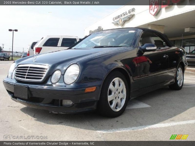Black Opal Metallic / Ash 2003 Mercedes-Benz CLK 320 Cabriolet
