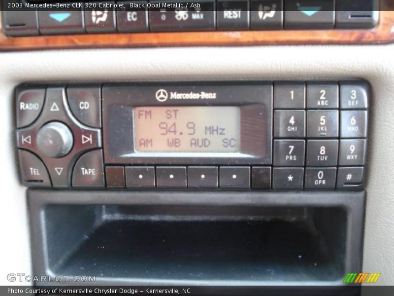 Black Opal Metallic / Ash 2003 Mercedes-Benz CLK 320 Cabriolet