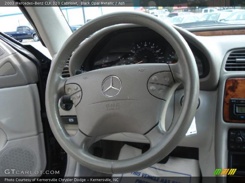Black Opal Metallic / Ash 2003 Mercedes-Benz CLK 320 Cabriolet