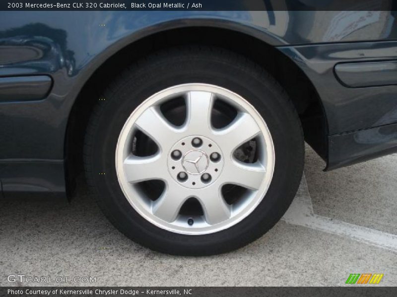 Black Opal Metallic / Ash 2003 Mercedes-Benz CLK 320 Cabriolet