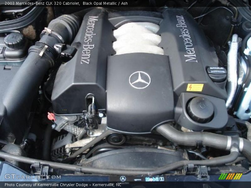 Black Opal Metallic / Ash 2003 Mercedes-Benz CLK 320 Cabriolet