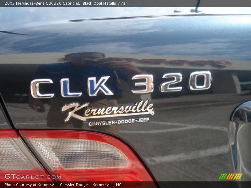Black Opal Metallic / Ash 2003 Mercedes-Benz CLK 320 Cabriolet
