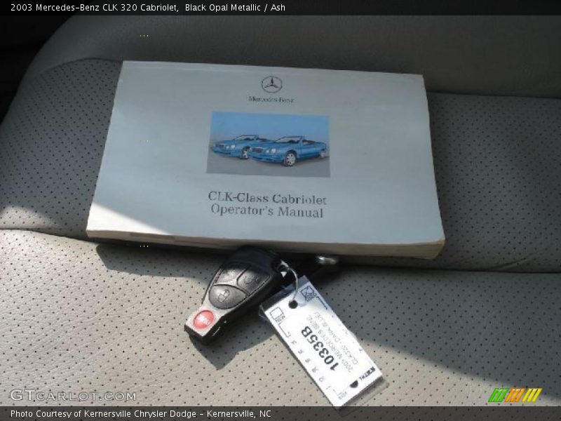 Black Opal Metallic / Ash 2003 Mercedes-Benz CLK 320 Cabriolet