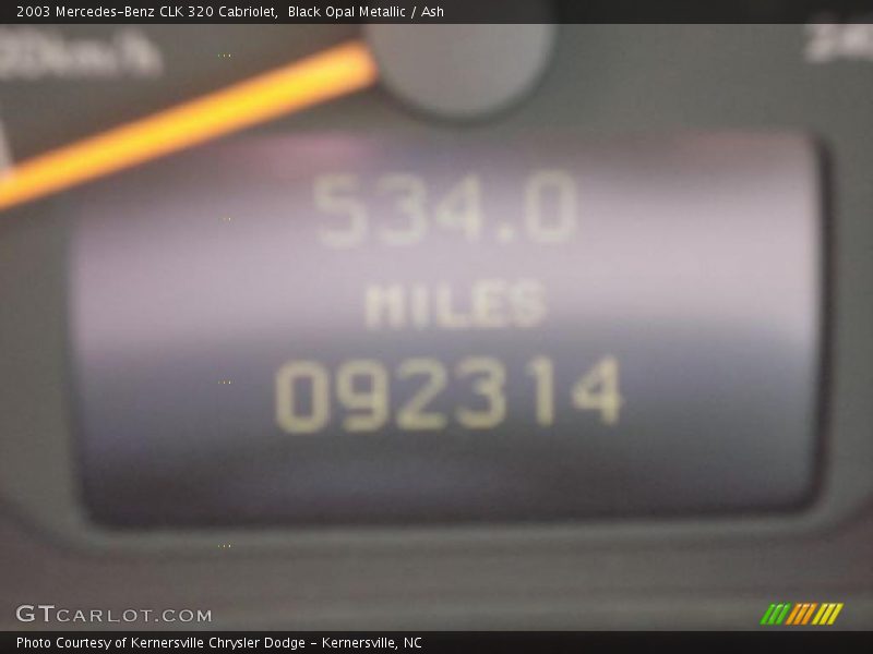 Black Opal Metallic / Ash 2003 Mercedes-Benz CLK 320 Cabriolet