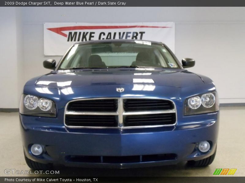 Deep Water Blue Pearl / Dark Slate Gray 2009 Dodge Charger SXT