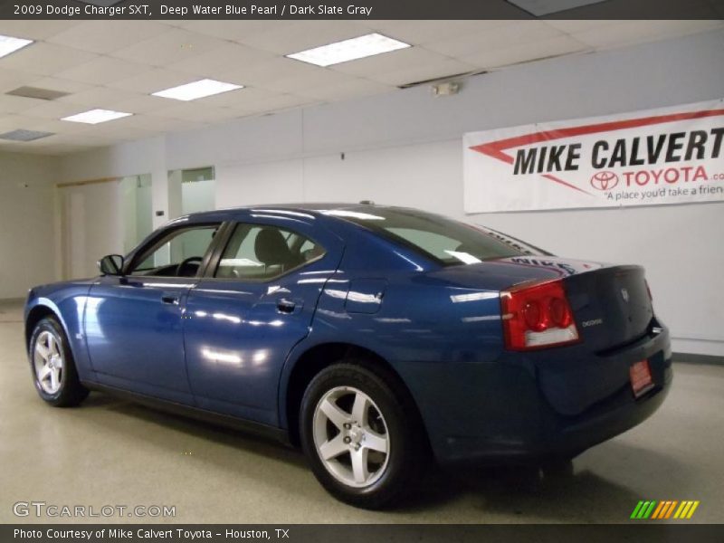 Deep Water Blue Pearl / Dark Slate Gray 2009 Dodge Charger SXT