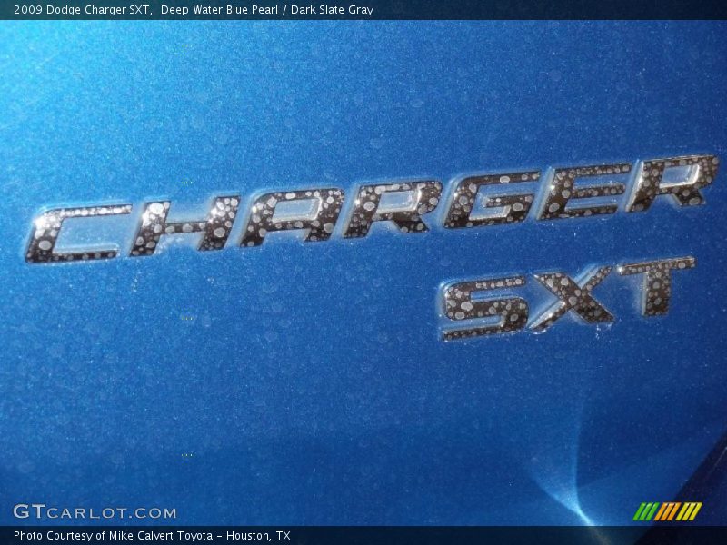 Deep Water Blue Pearl / Dark Slate Gray 2009 Dodge Charger SXT