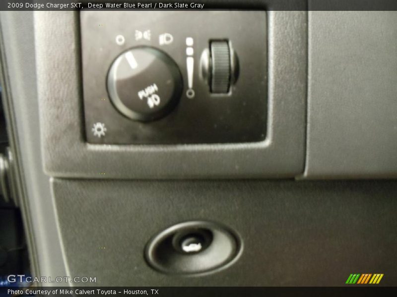 Deep Water Blue Pearl / Dark Slate Gray 2009 Dodge Charger SXT