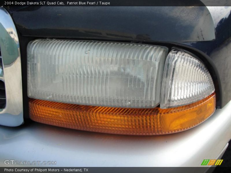 Patriot Blue Pearl / Taupe 2004 Dodge Dakota SLT Quad Cab