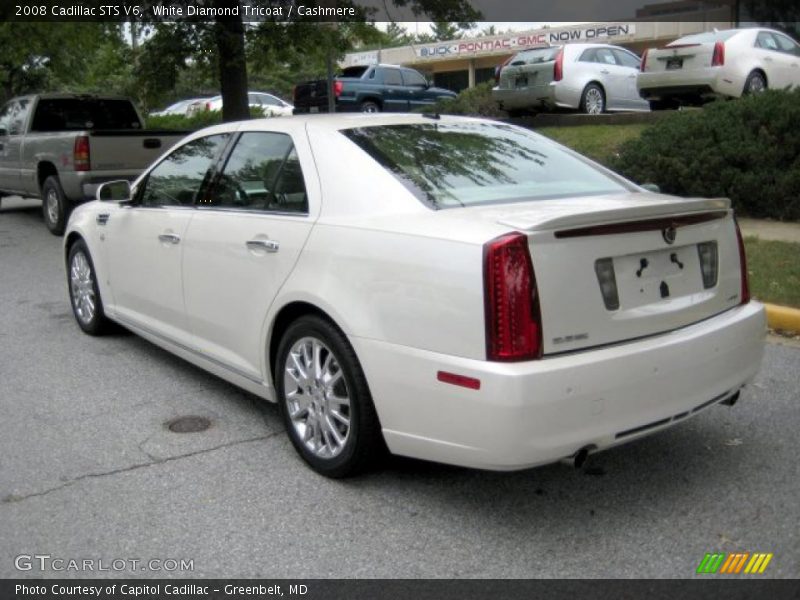 White Diamond Tricoat / Cashmere 2008 Cadillac STS V6
