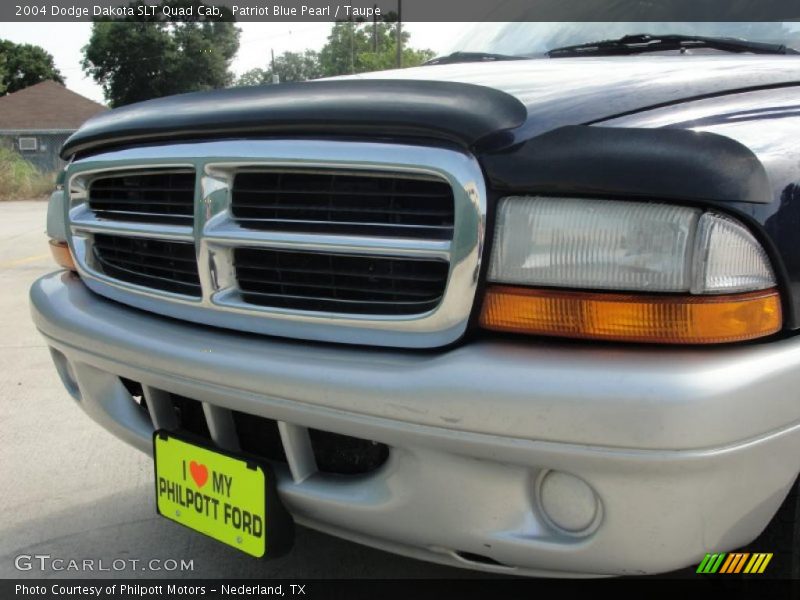 Patriot Blue Pearl / Taupe 2004 Dodge Dakota SLT Quad Cab