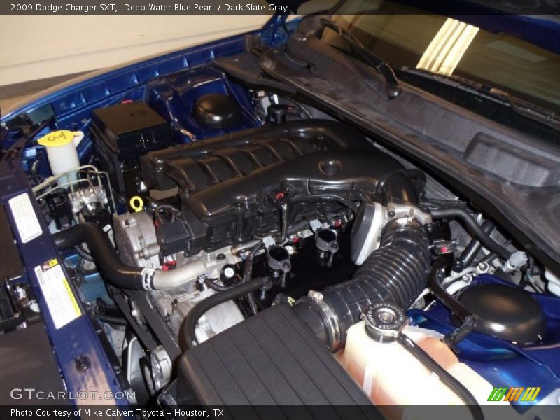 Deep Water Blue Pearl / Dark Slate Gray 2009 Dodge Charger SXT
