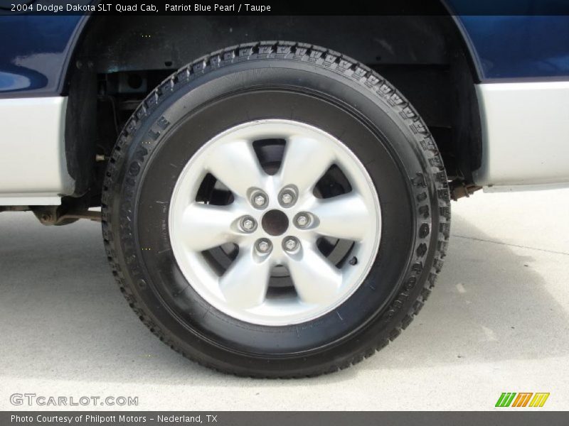 Patriot Blue Pearl / Taupe 2004 Dodge Dakota SLT Quad Cab
