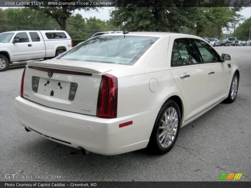 White Diamond Tricoat / Cashmere 2008 Cadillac STS V6