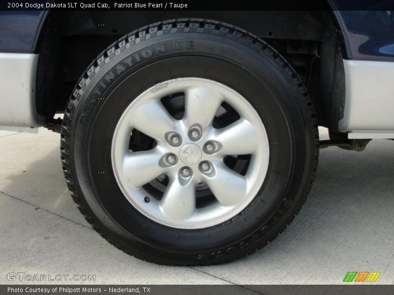Patriot Blue Pearl / Taupe 2004 Dodge Dakota SLT Quad Cab