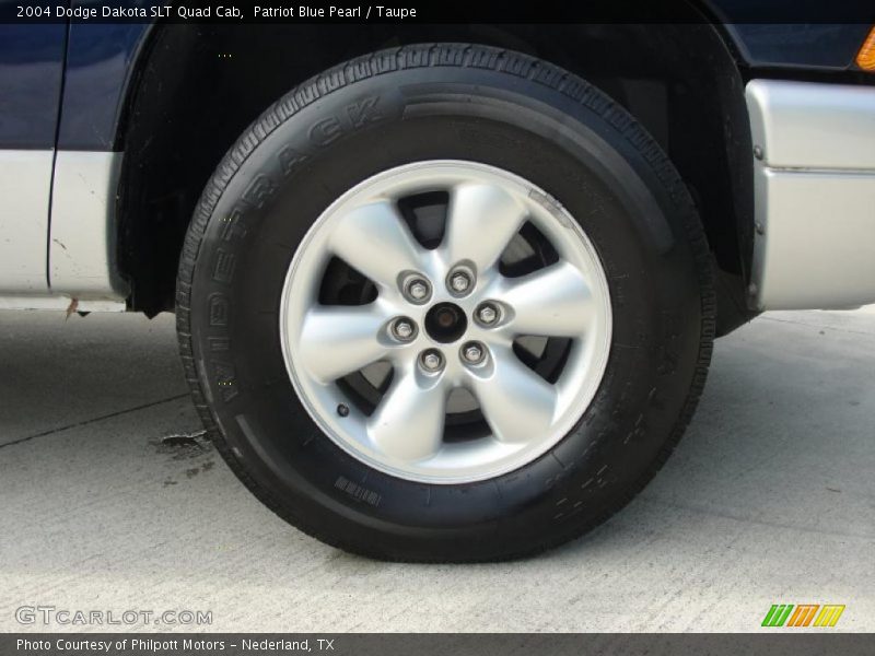 Patriot Blue Pearl / Taupe 2004 Dodge Dakota SLT Quad Cab