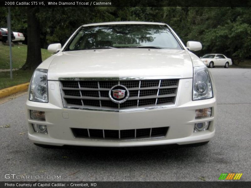 White Diamond Tricoat / Cashmere 2008 Cadillac STS V6