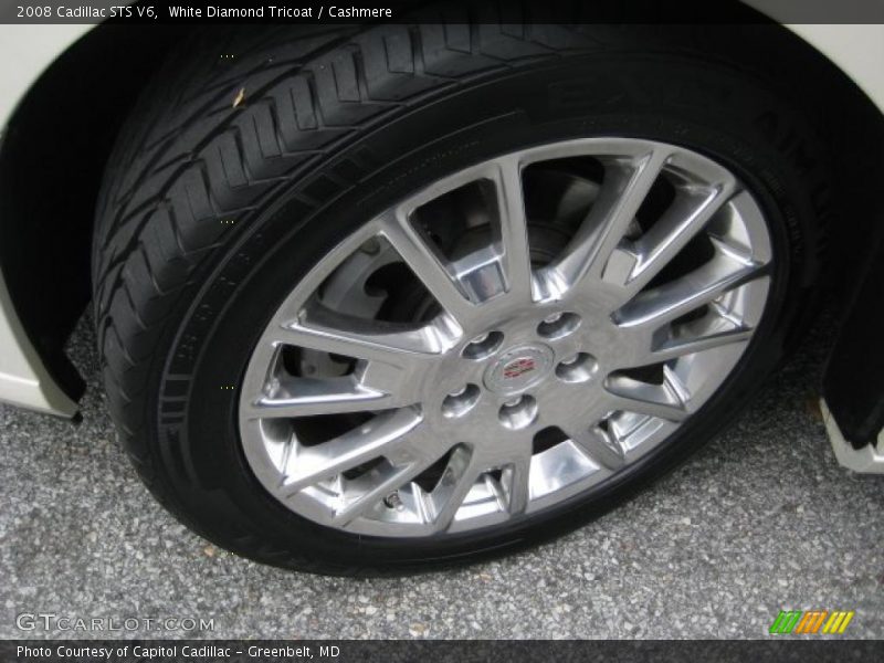 White Diamond Tricoat / Cashmere 2008 Cadillac STS V6