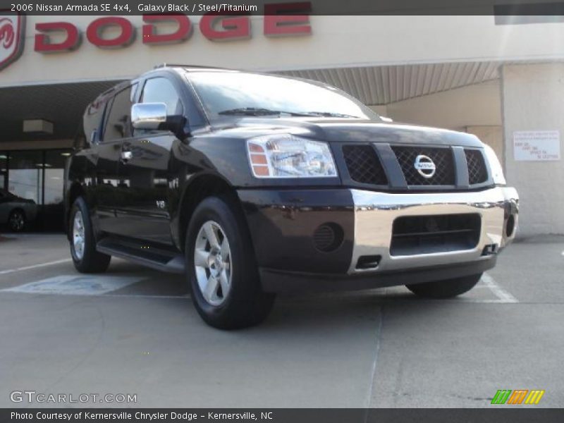Galaxy Black / Steel/Titanium 2006 Nissan Armada SE 4x4
