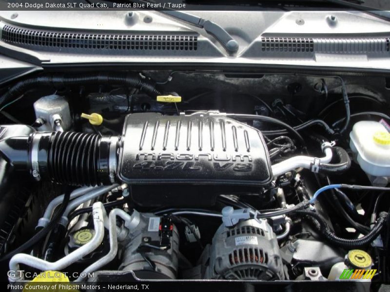 Patriot Blue Pearl / Taupe 2004 Dodge Dakota SLT Quad Cab