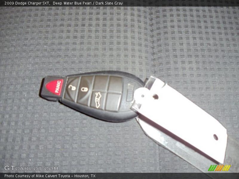 Deep Water Blue Pearl / Dark Slate Gray 2009 Dodge Charger SXT