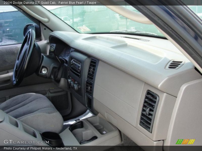 Patriot Blue Pearl / Taupe 2004 Dodge Dakota SLT Quad Cab