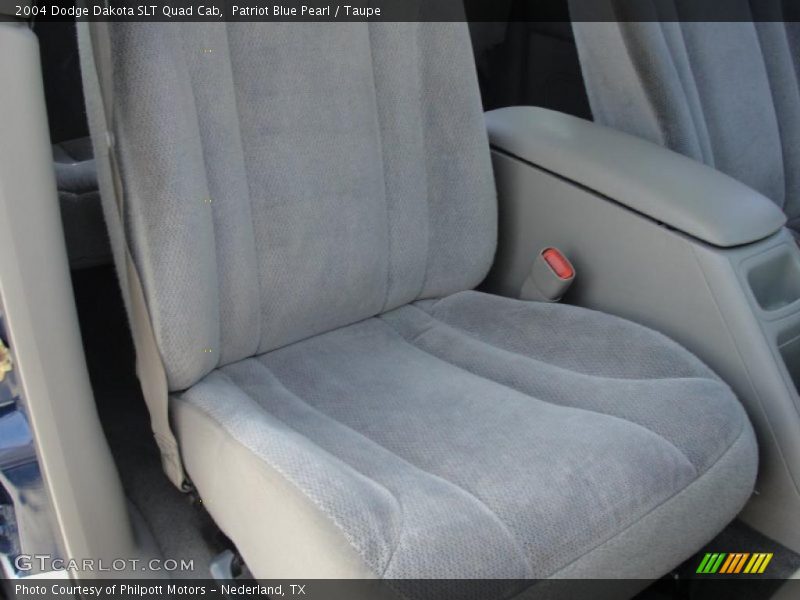 Patriot Blue Pearl / Taupe 2004 Dodge Dakota SLT Quad Cab
