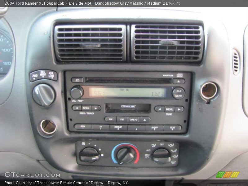 Dark Shadow Grey Metallic / Medium Dark Flint 2004 Ford Ranger XLT SuperCab Flare Side 4x4