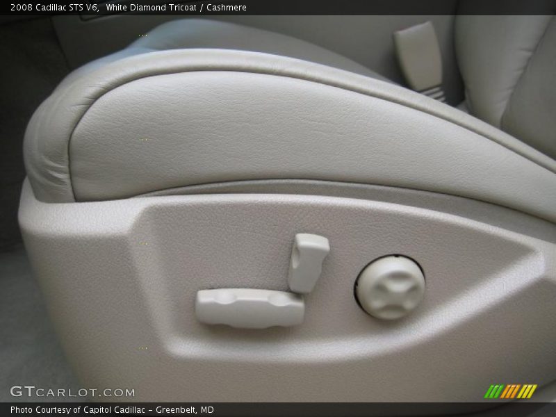 White Diamond Tricoat / Cashmere 2008 Cadillac STS V6
