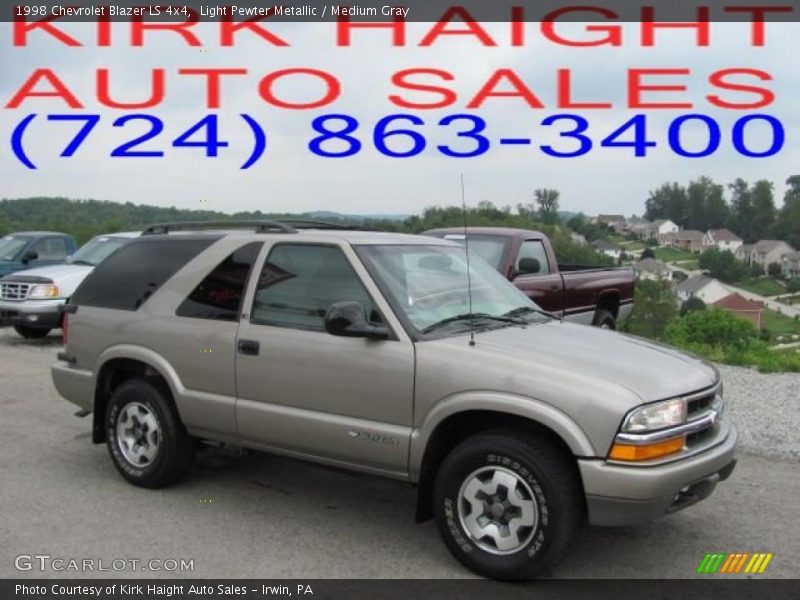 Light Pewter Metallic / Medium Gray 1998 Chevrolet Blazer LS 4x4