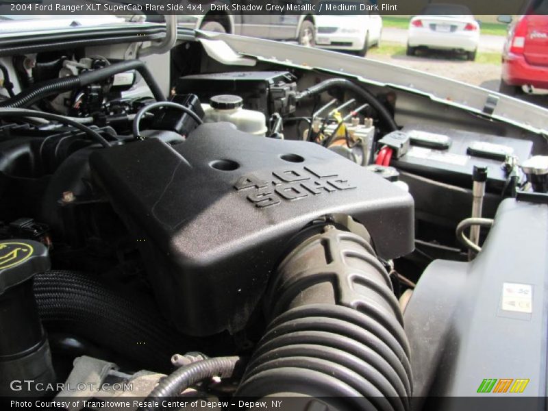 Dark Shadow Grey Metallic / Medium Dark Flint 2004 Ford Ranger XLT SuperCab Flare Side 4x4