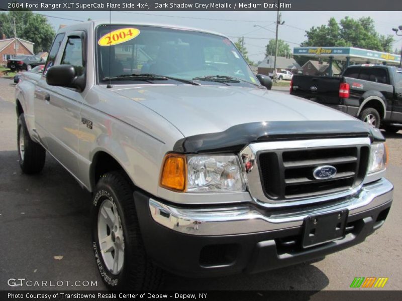 Dark Shadow Grey Metallic / Medium Dark Flint 2004 Ford Ranger XLT SuperCab Flare Side 4x4