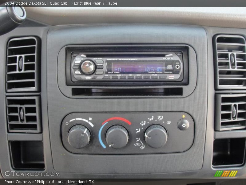Patriot Blue Pearl / Taupe 2004 Dodge Dakota SLT Quad Cab