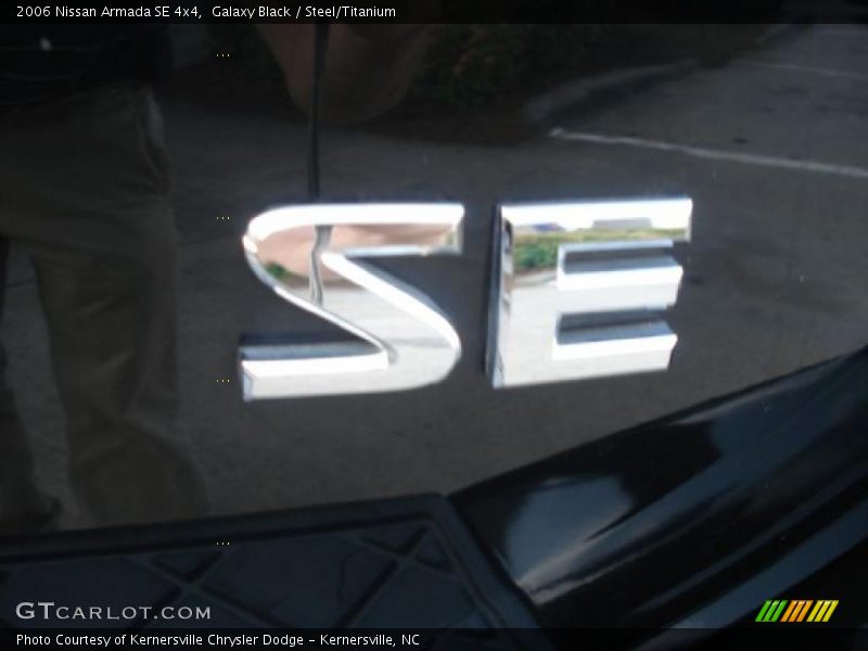 Galaxy Black / Steel/Titanium 2006 Nissan Armada SE 4x4